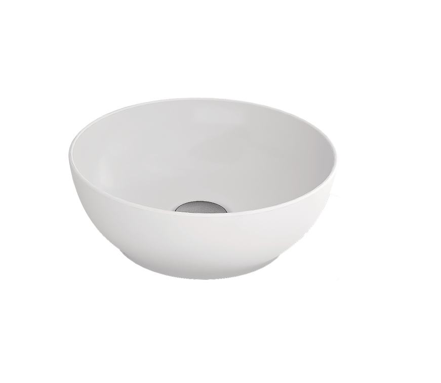 Tezgah Üstü Lavabo, LOTUS R, parlak beyaz