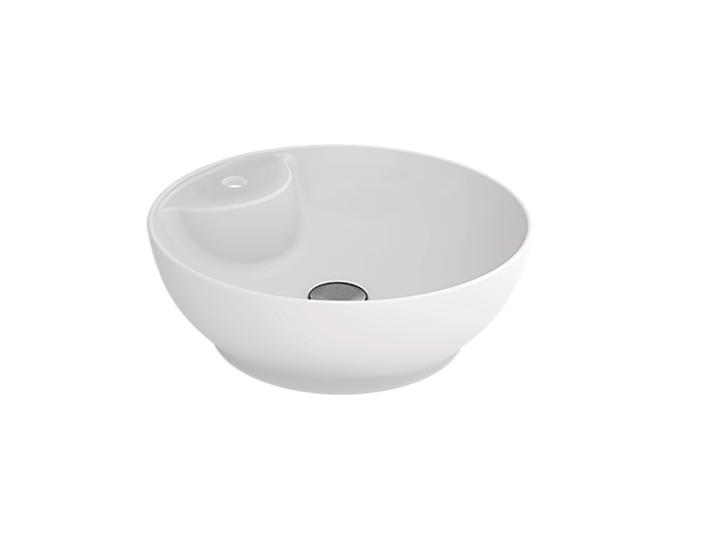 Tezgah Üstü Lavabo, LOTUS RB, parlak beyaz