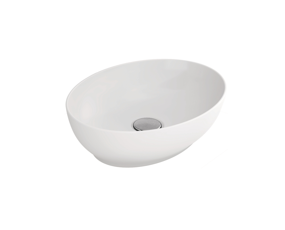 Tezgah Üstü Lavabo, LOTUS O, parlak beyaz