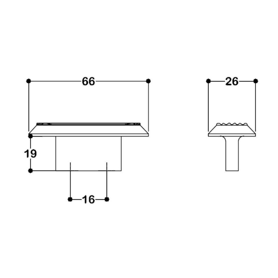 System 16 mm Mat Altın Renk Kulp (SY9006 0016 BB)