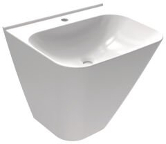 Monoblok Lavabo, MONOLIT, parlak beyaz