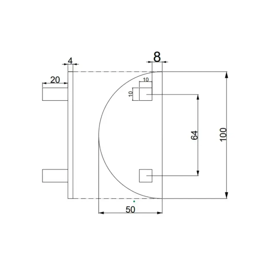 Vista D’oro Geometrik Yarımay Kulp Altın Renk