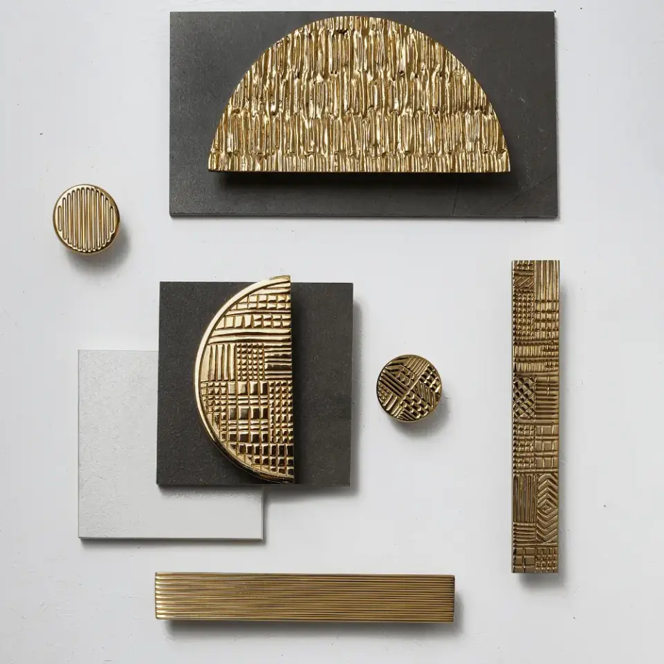 Vista D’oro Geometrik Yarımay Kulp Altın Renk