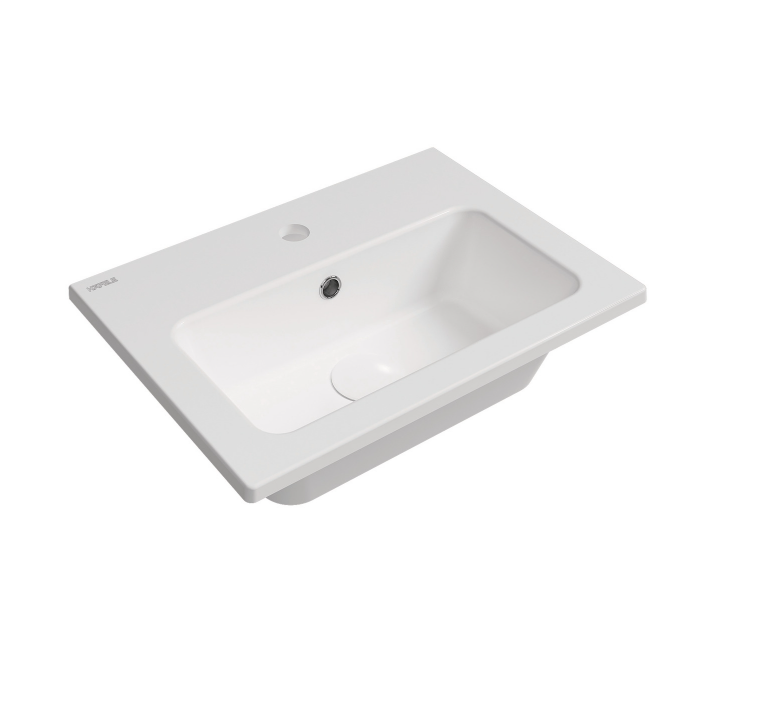 Etajerli Lavabo, SIGMA 50, parlak beyaz