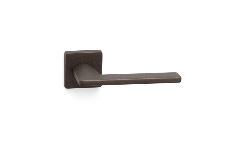 System SLIM Rozetli Kapı Kolu Kahverengi Renk (HA208RO11 AL13)