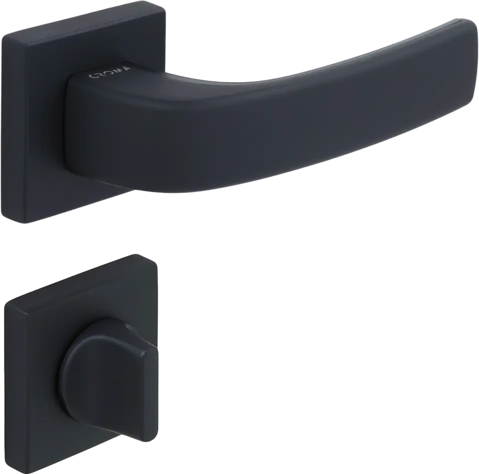 Çebi 1101-9186 Pera-S Croma Kapı Kolu PC24 (Mat Siyah) - WC