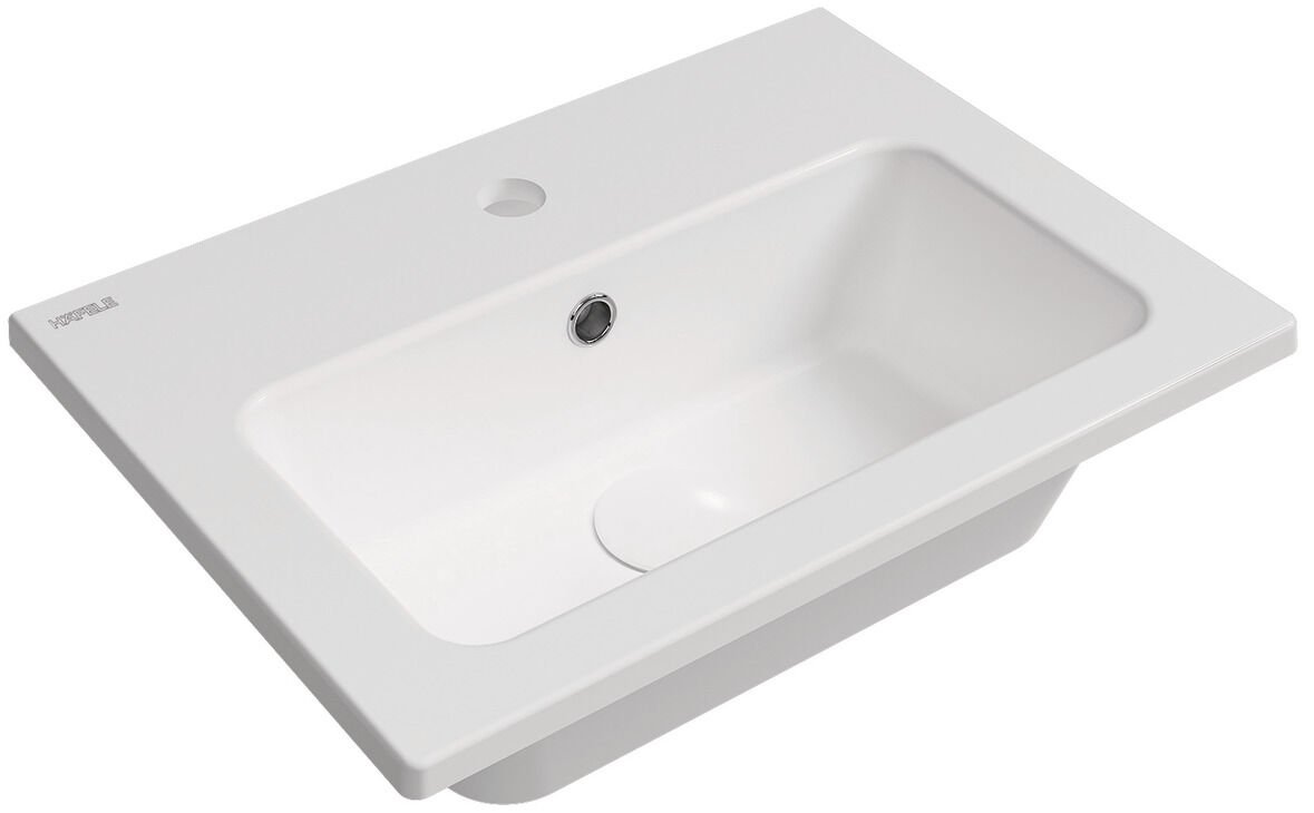 Etajerli Lavabo, SIGMA 50, parlak beyaz