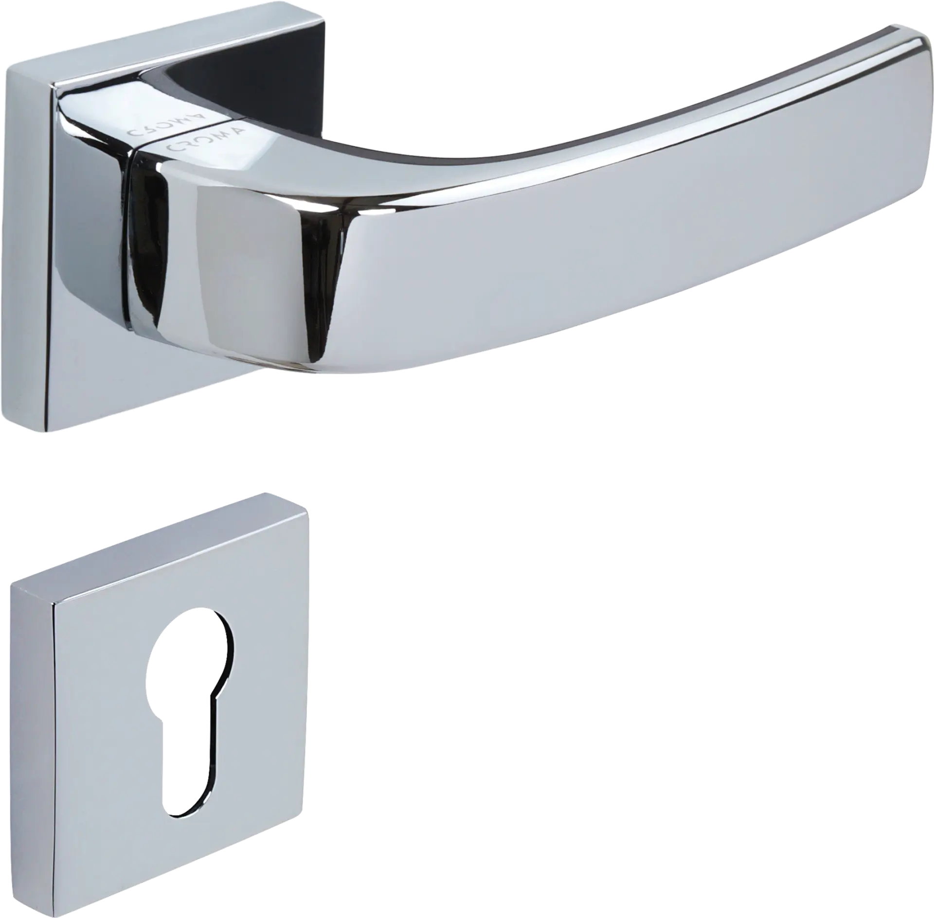 Çebi 1101-9186 Pera-S Croma Kapı Kolu MP02 (Parlak Krom) - Yale