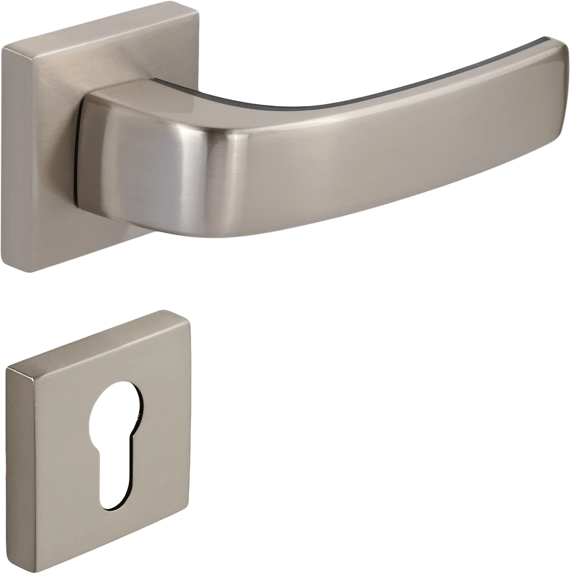 Çebi 1101-9186 Pera-S Croma Kapı Kolu MP08 ( Parlak Fırçalanmış Inox) - Yale
