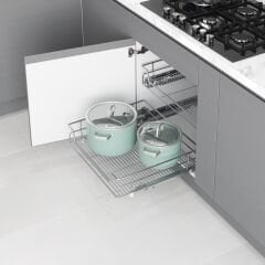 Bağımsız Çift Açılım Gizli Raylı Çekmece