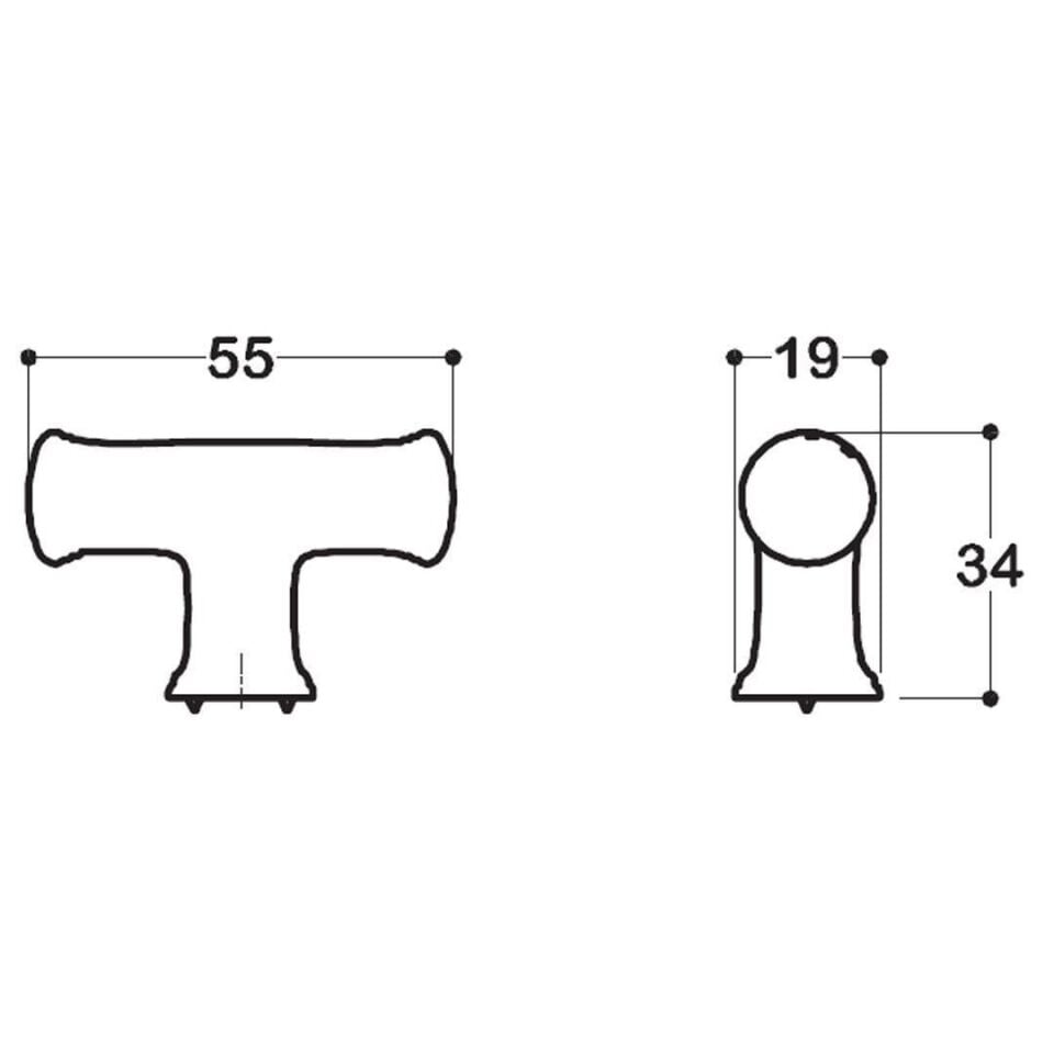 System 8 mm Siyah Renk Kulp (SY4226 0008 AL6)