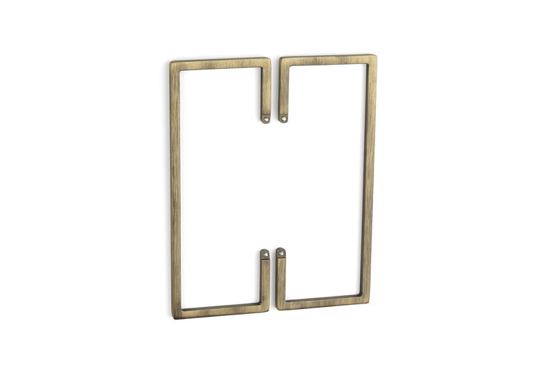 System 4703 Antik Renk Alt Taban Yarım Kulp