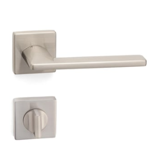 System SLIM Rozetli Kapı Kolu Nikel Saten Renk (HA208RO11 NB) WC