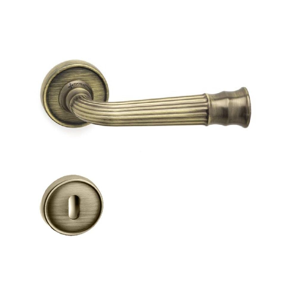 System DESPINA Rozetli Kapı Kolu Antik Renk (HA132RO14 ABM)