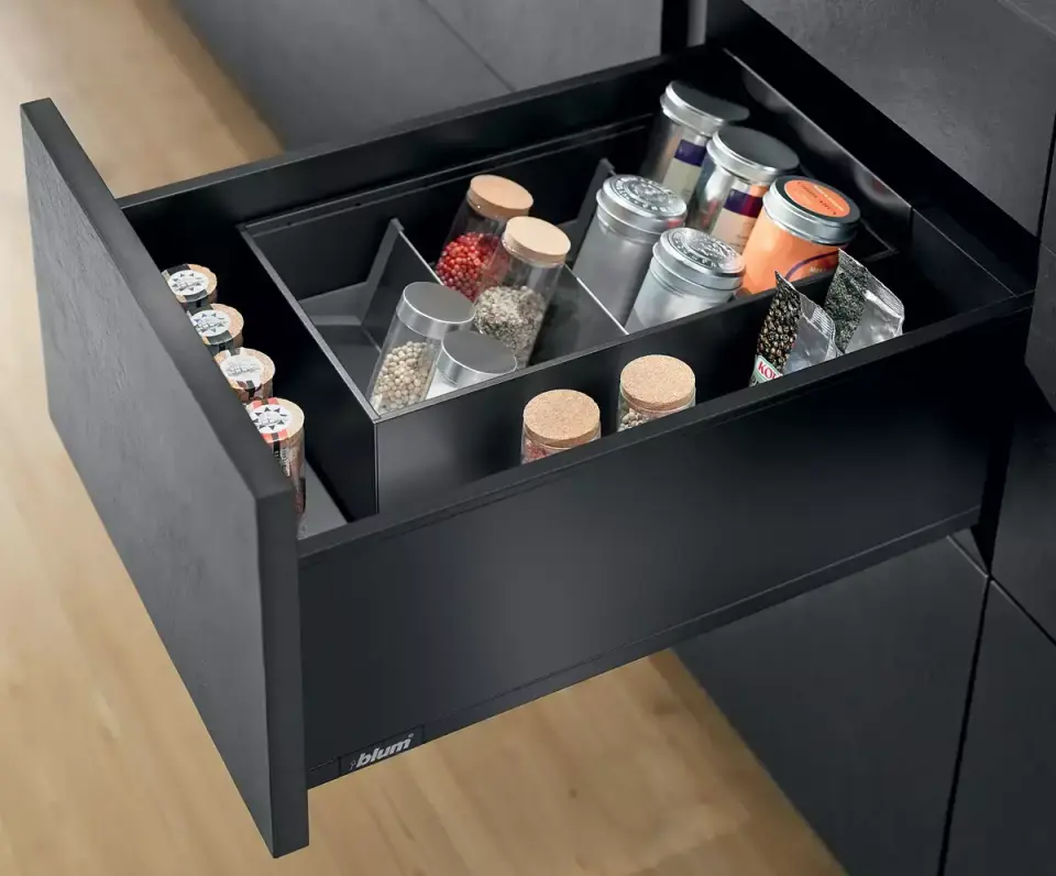 Blum Legrabox Pure C 70 Kg Blumotion Karbon Siyah