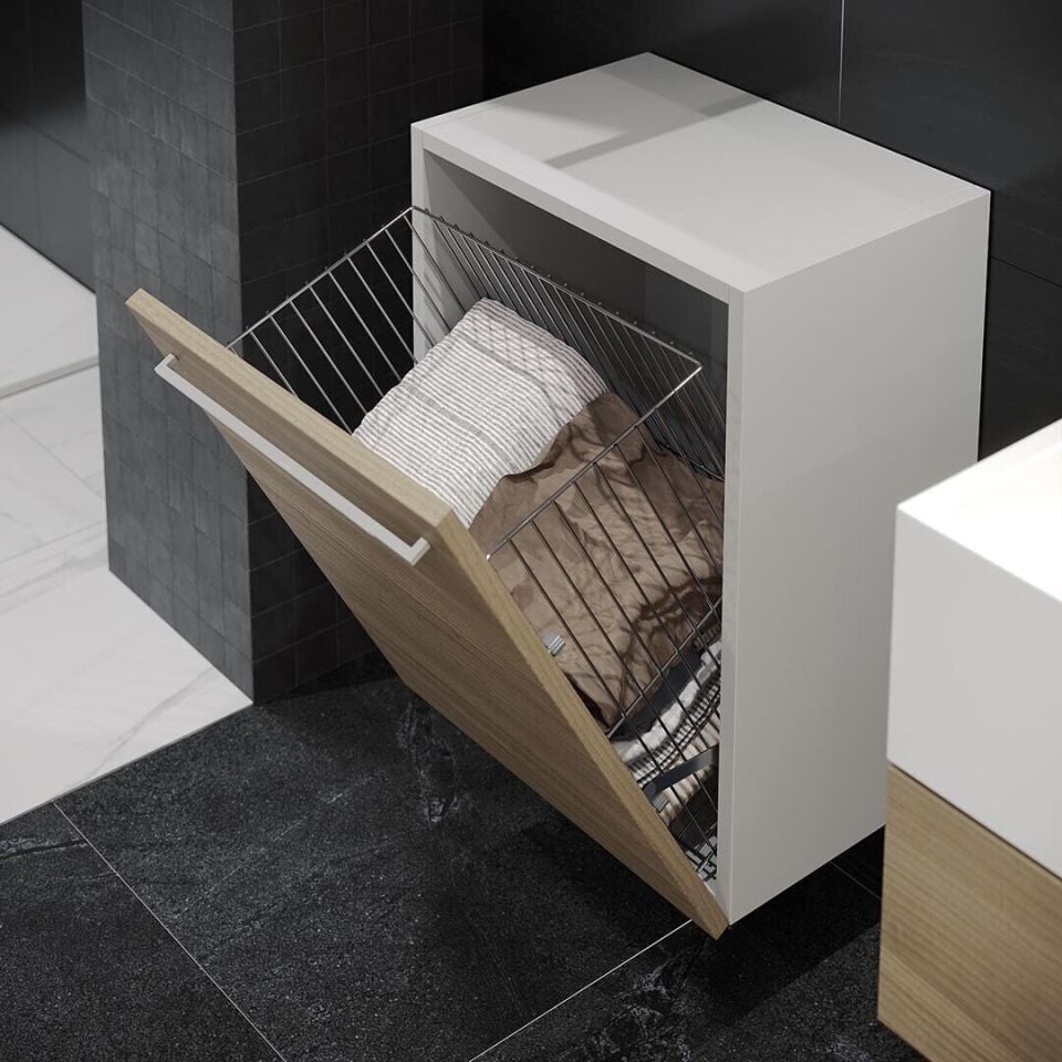 Kapağa Monte Çamaşır Sepeti 400 mm