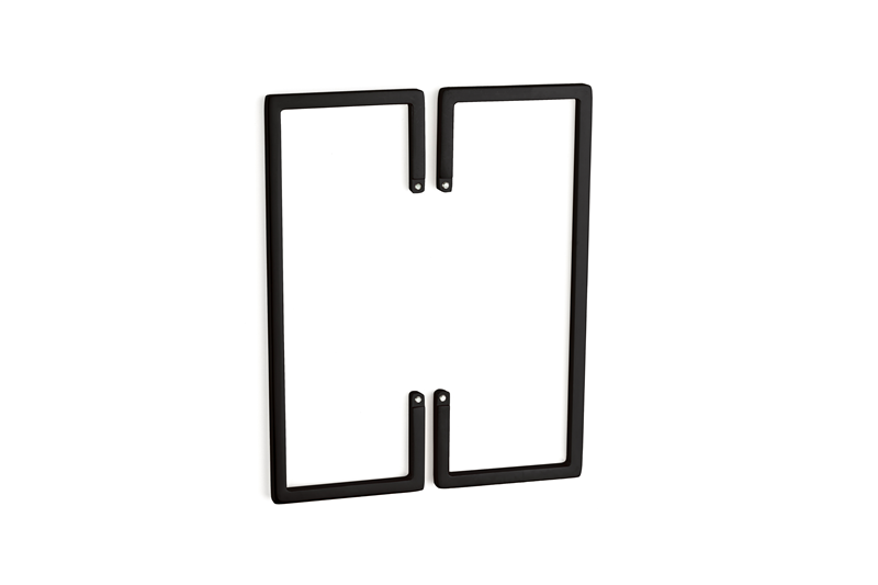 System 4703 Siyah Renk Alt Taban Yarım Kulp 128 mm (SY4703 0128 AL6)