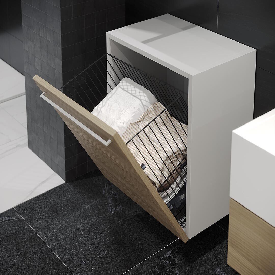 Kapağa Monte Çamaşır Sepeti 450 mm