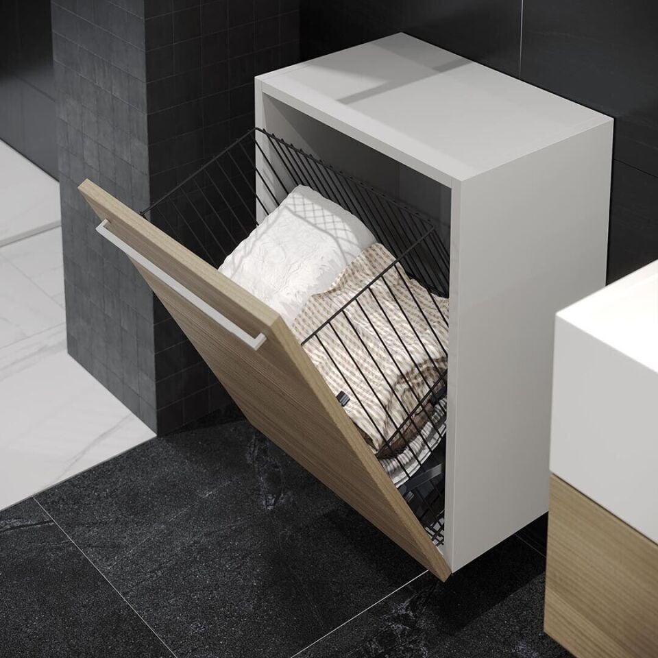 Kapağa Monte Çamaşır Sepeti 450 mm