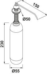 Ankastre Sıvı Sabunluk, PULITO Ankastre Sıvı Sabunluk
