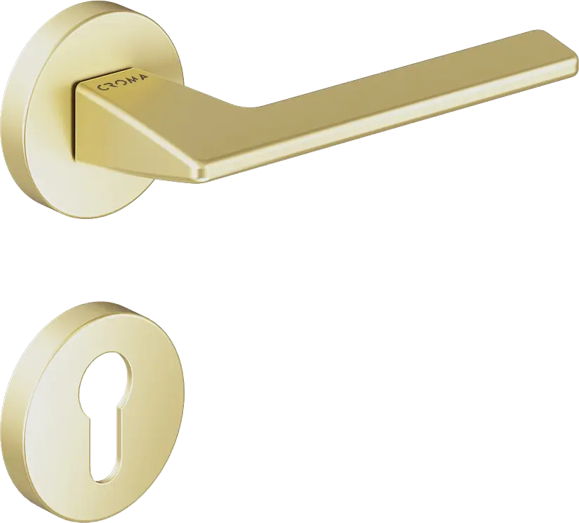 Çebi 1106-9188 Via Croma Kapı Kolu PC35 (Mat Pirinç) - Yale
