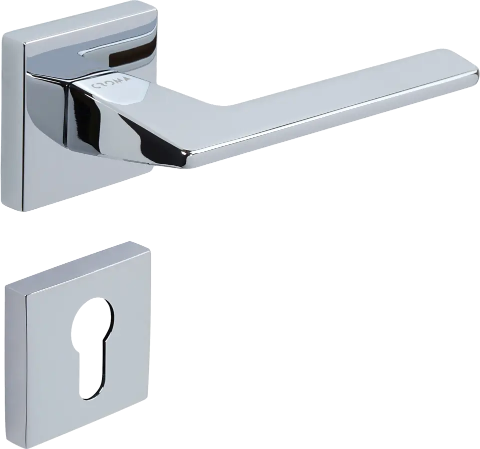 Çebi 1106-9186 Via-S Croma Kapı Kolu MP08 ( Parlak Fırçalanmış Inox) - WC