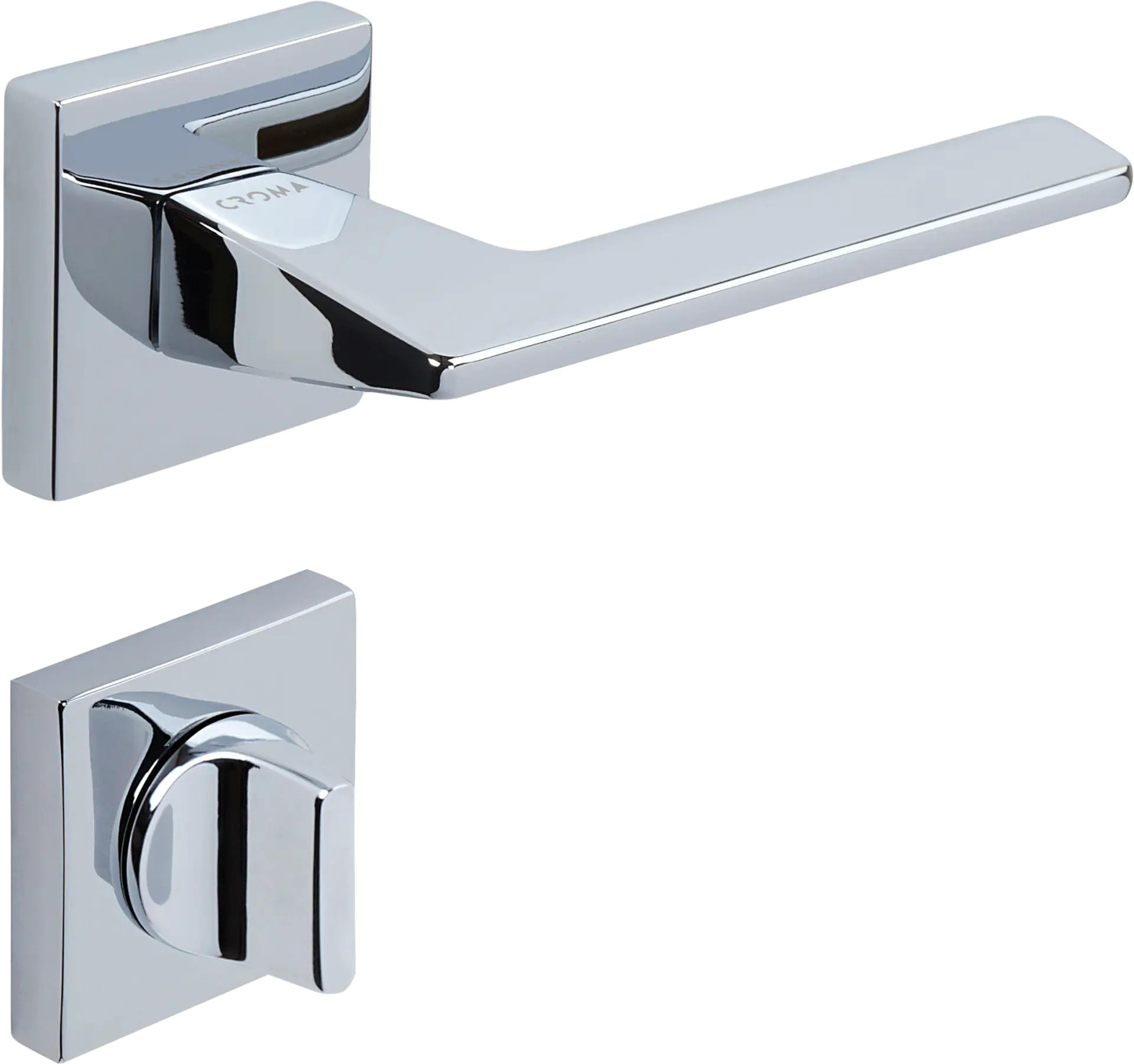 Çebi 1106-9186 Via-S Croma Kapı Kolu MP02 (Parlak Krom) - WC