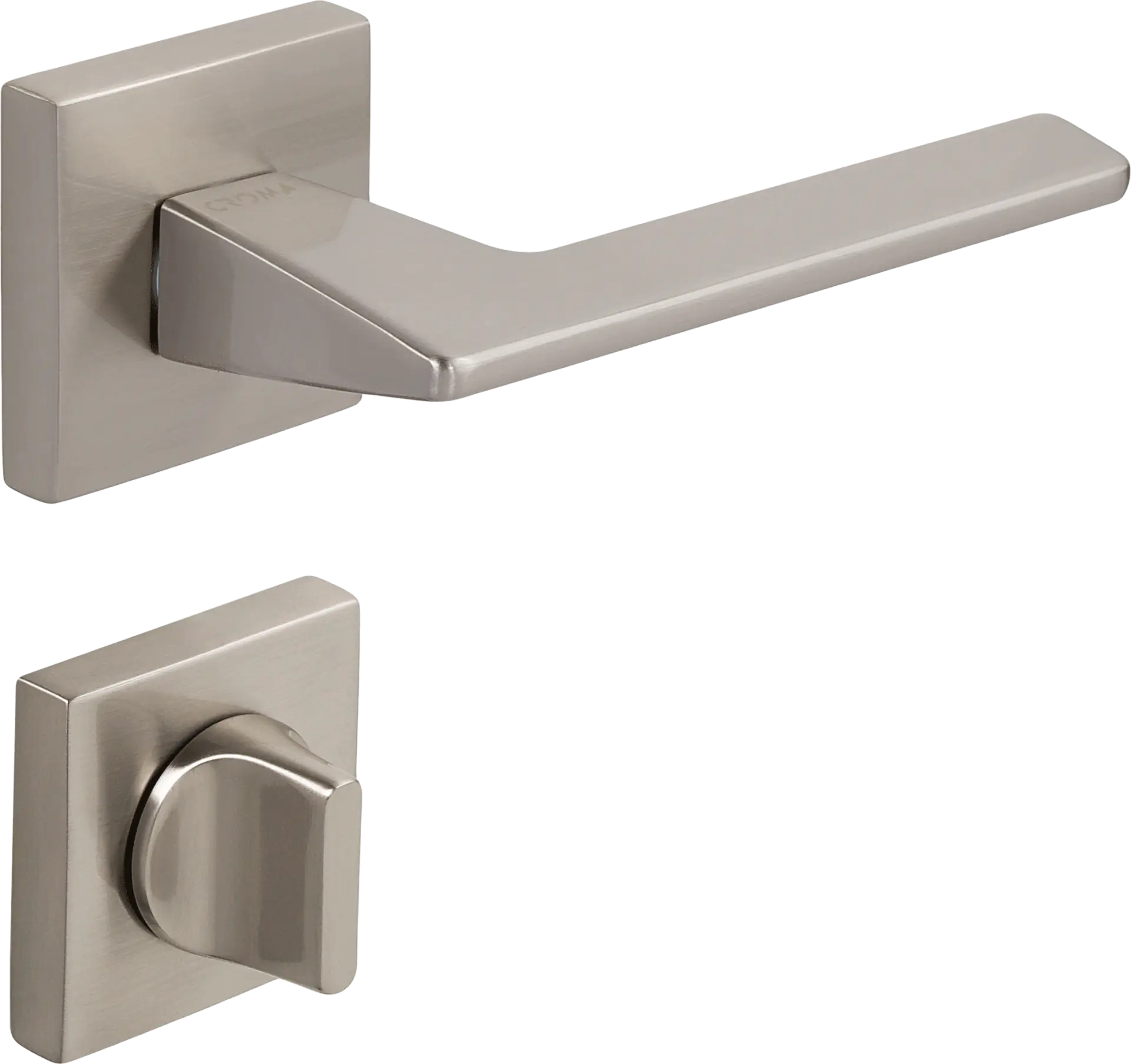 Çebi 1106-9186 Via-S Croma Kapı Kolu MP08 ( Parlak Fırçalanmış Inox) - WC