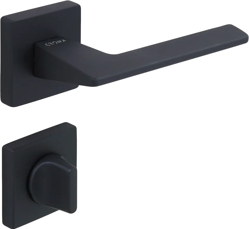 Çebi 1106-9186 Via-S Croma Kapı Kolu PC24 (Mat Siyah) - WC