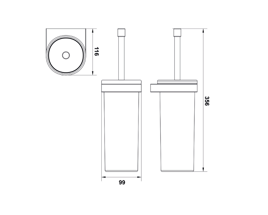 Duvara Monte Tuvalet Fırçalık, SEMPLE