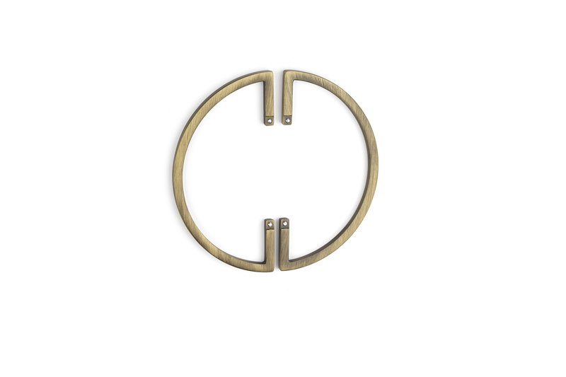 System 4700 Antik Renk Alt Taban Yarım Kulp