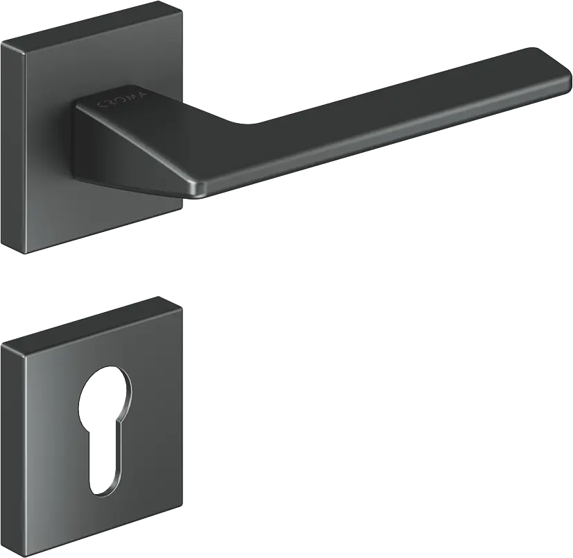 Çebi 1106-9186 Via-S Croma Kapı Kolu PC27 (Antrasit Saten) - Yale