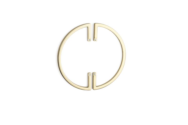 System 4700 Gold Renk Alt Taban Yarım Kulp 96 mm (SY4700 0096 GL)
