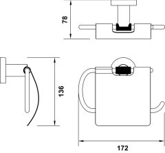 Kapaklı Tuvalet Kağıtlık, VERONA