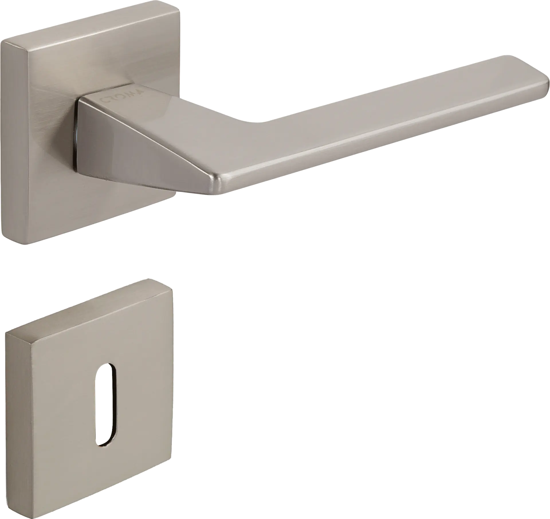 Çebi 1106-9186 Via-S Croma Kapı Kolu MP08 ( Parlak Fırçalanmış Inox) - Oda