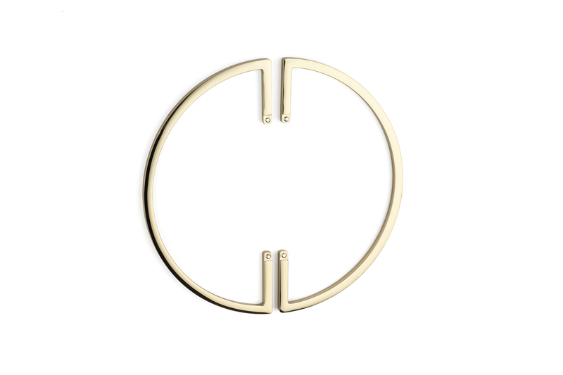 System 4700 Gold Renk Alt Taban Yarım Kulp 128 mm (SY4700 0128 GL)