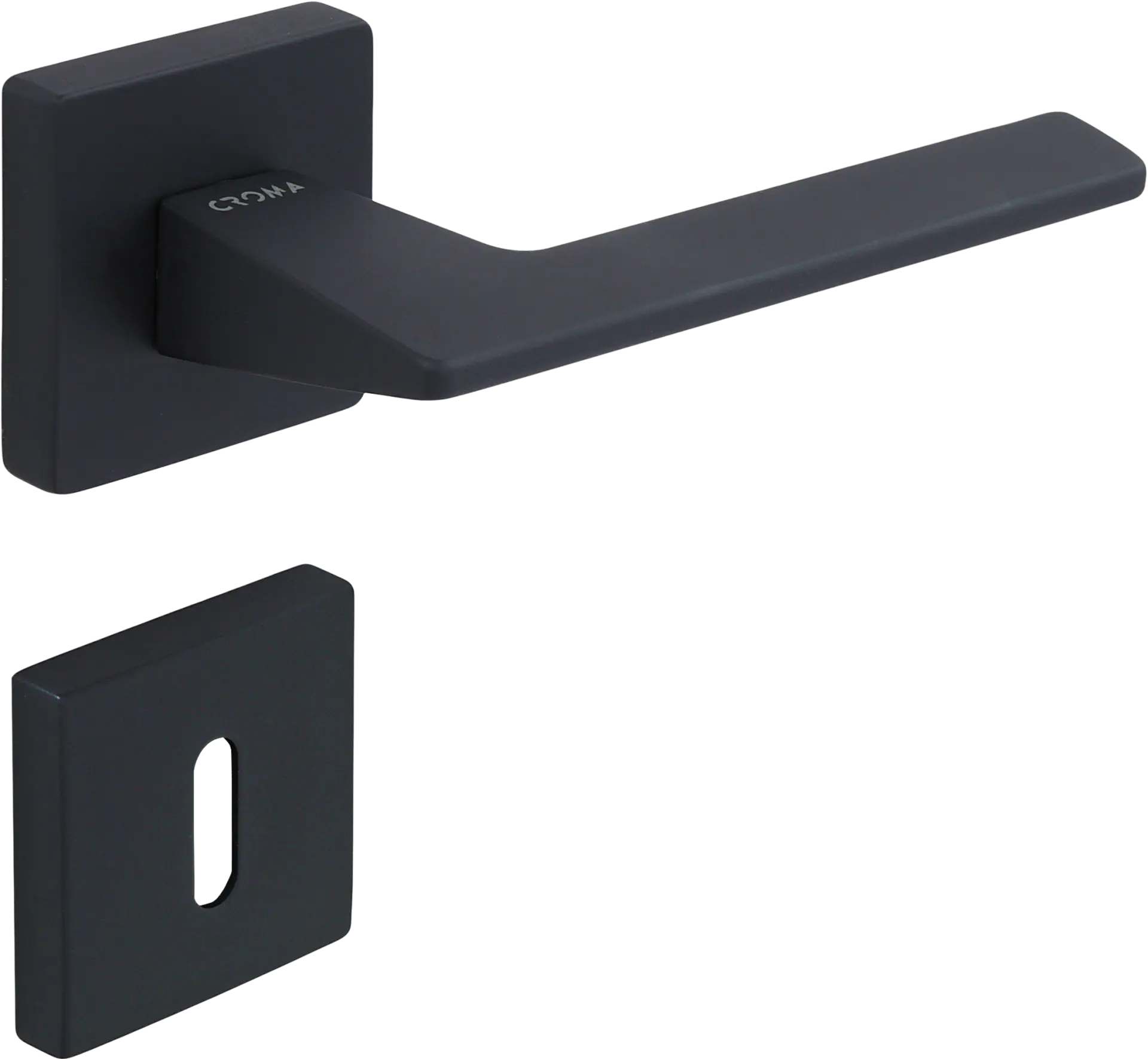 Çebi 1106-9186 Via-S Croma Kapı Kolu PC24 (Mat Siyah) - Oda