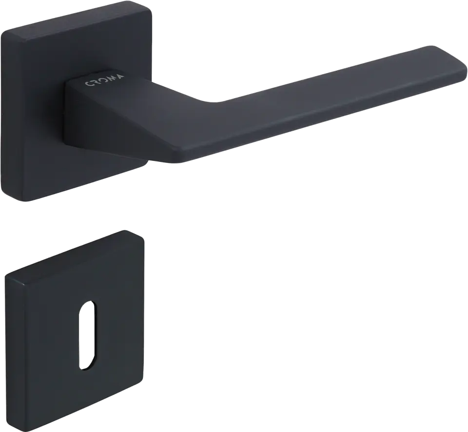 Çebi 1106-9186 Via-S Croma Kapı Kolu PC24 (Mat Siyah) - Oda