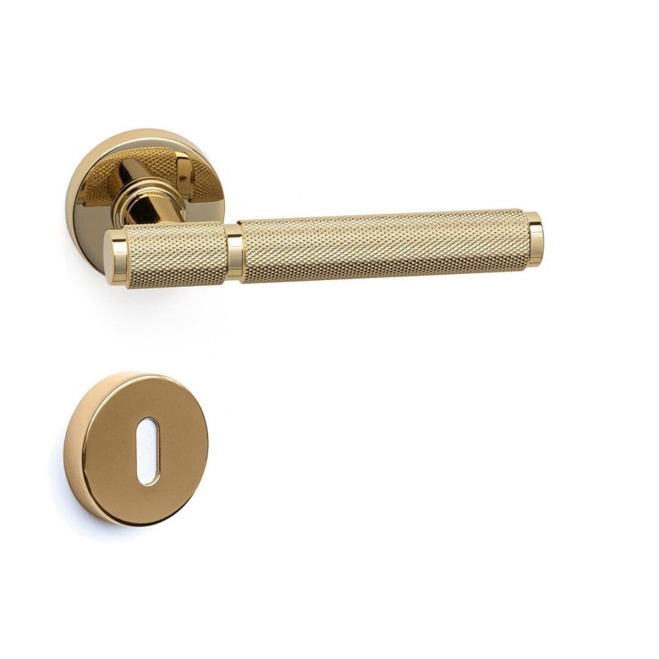 System PIXAR-T Rozetli Kapı Kolu Gold Renk (HA214TRO12 GL) Oda