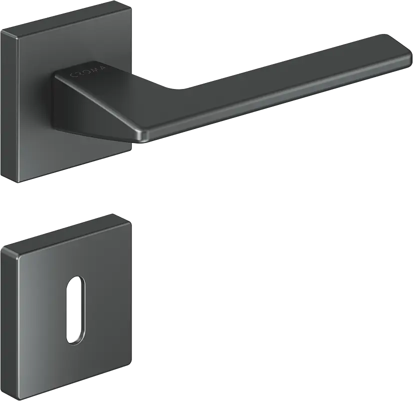Çebi 1106-9186 Via-S Croma Kapı Kolu PC27 (Antrasit Saten) - Oda