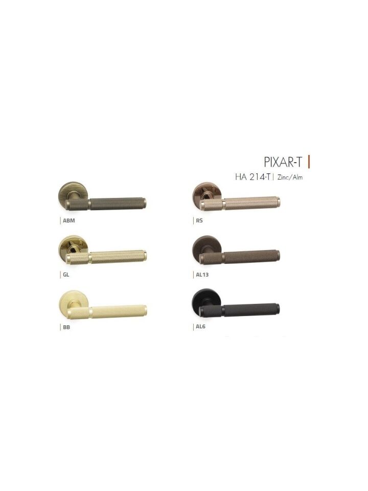 System PIXAR-T Rozetli Kapı Kolu Rose Renk (HA214TRO12 RS)