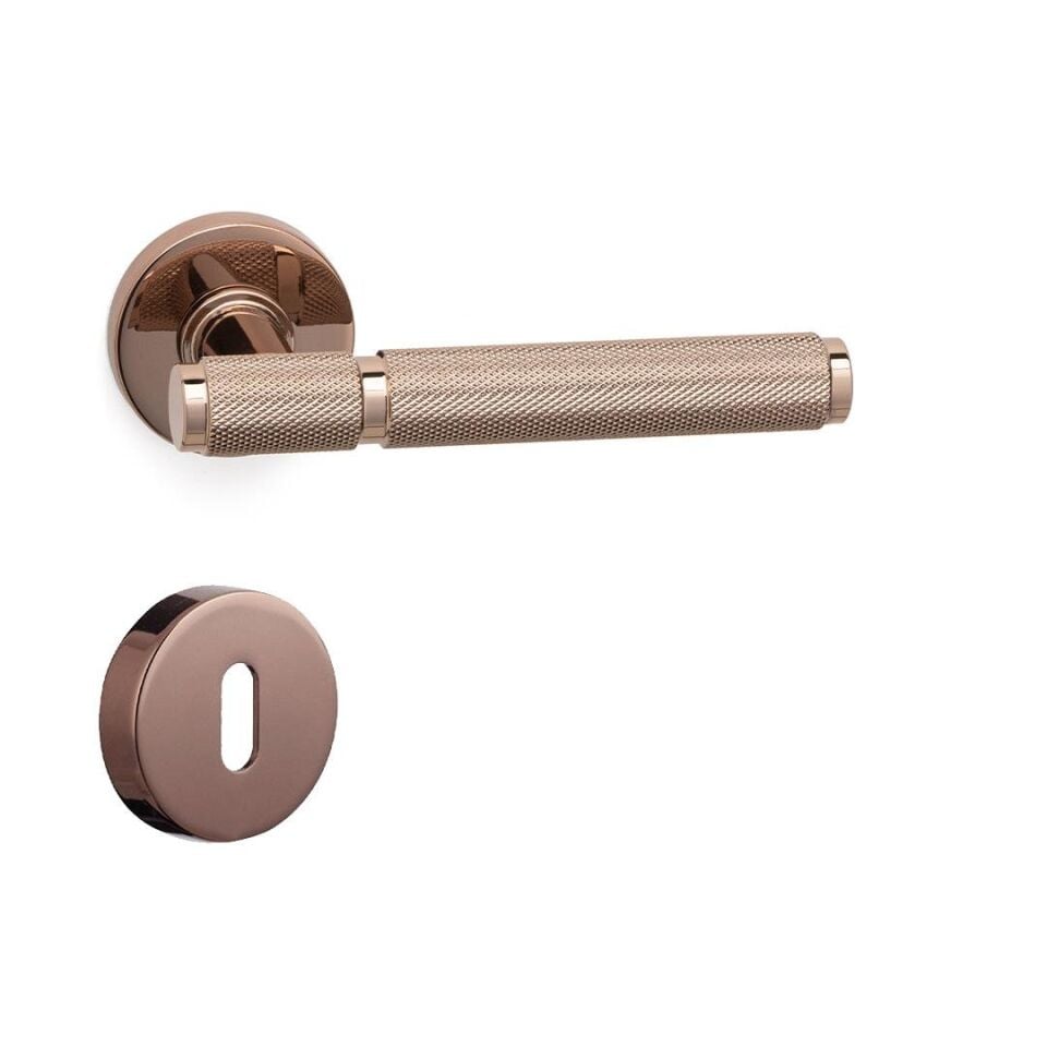 System PIXAR-T Rozetli Kapı Kolu Rose Renk (HA214TRO12 RS)