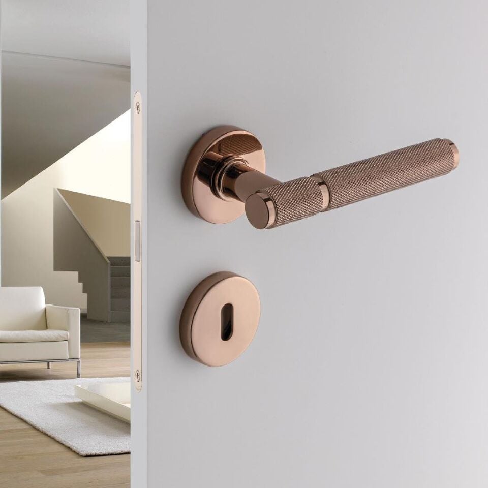 System PIXAR-T Rozetli Kapı Kolu Rose Renk (HA214TRO12 RS)