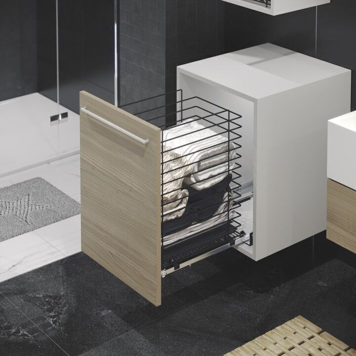 Gizli Raylı Çamaşır Sepeti 500 mm