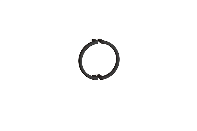 System 4701 Siyah Renk Modern Yarım Kulp 96 mm (SY4701 0096 AL6)