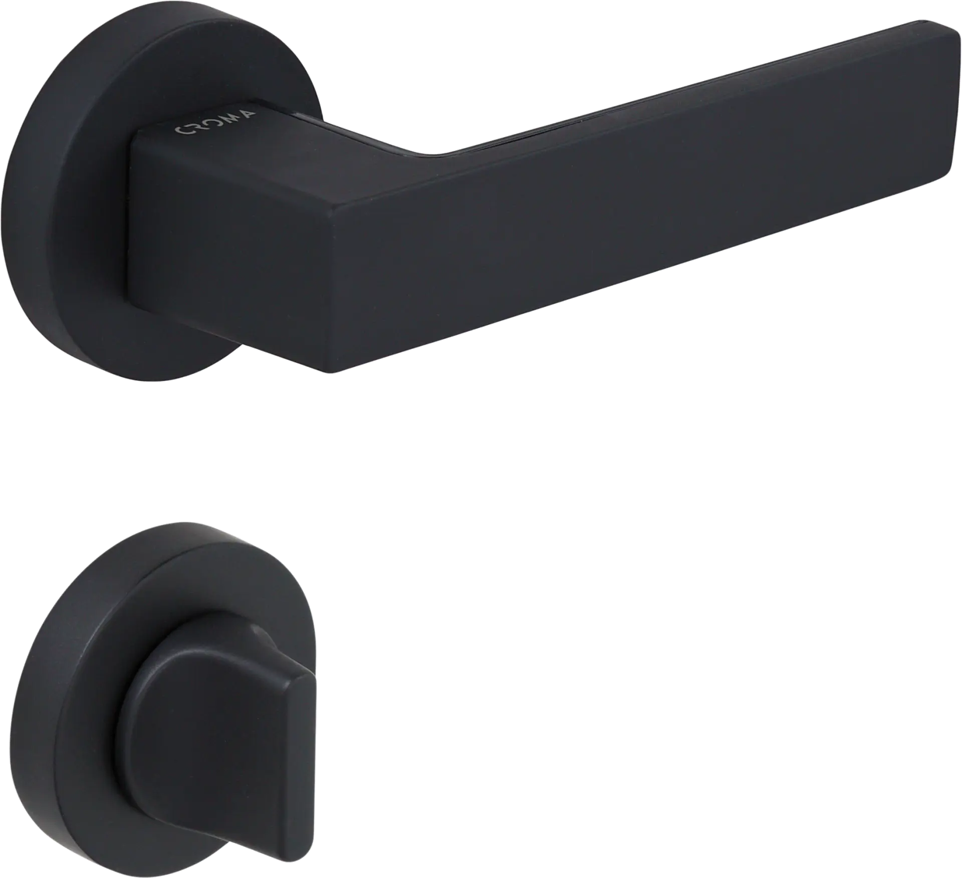 Çebi 1103-9188 Zera Croma Kapı Kolu PC24 (Mat Siyah) - WC
