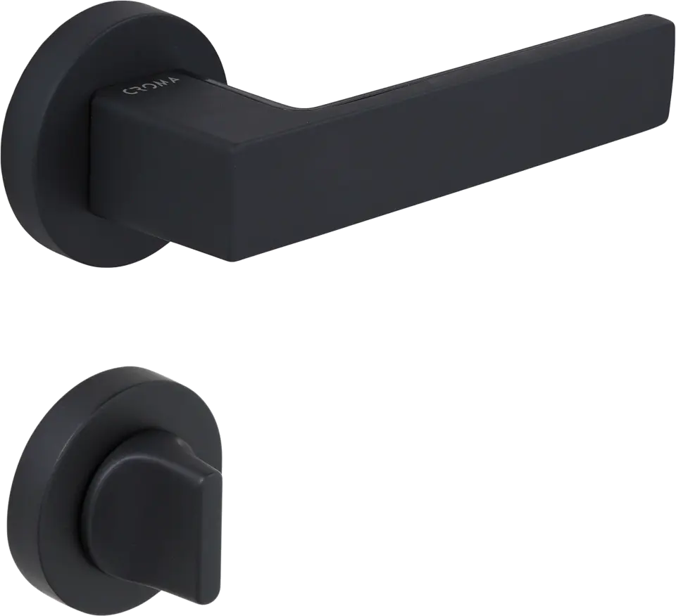 Çebi 1103-9188 Zera Croma Kapı Kolu PC24 (Mat Siyah) - WC
