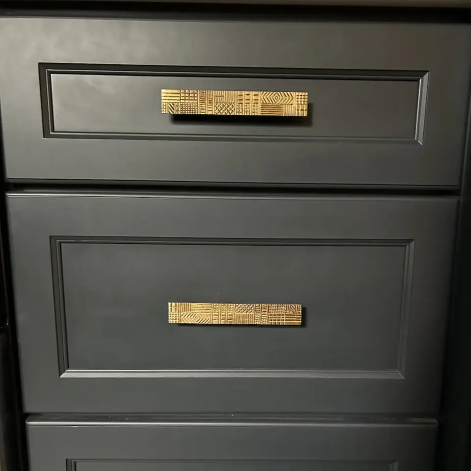 Vista D’oro Geometrik Çekmece Kulp Altın Renk