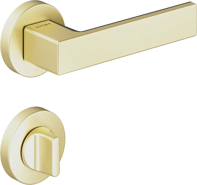 Çebi 1103-9188 Zera Croma Kapı Kolu PC35 (Mat Pirinç) - WC
