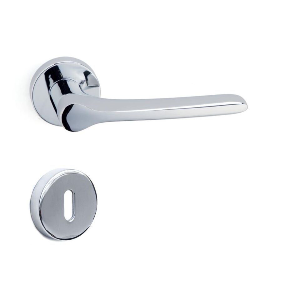 System METIS Rozetli Kapı Kolu Krom Renk (HA174RO12 CR)